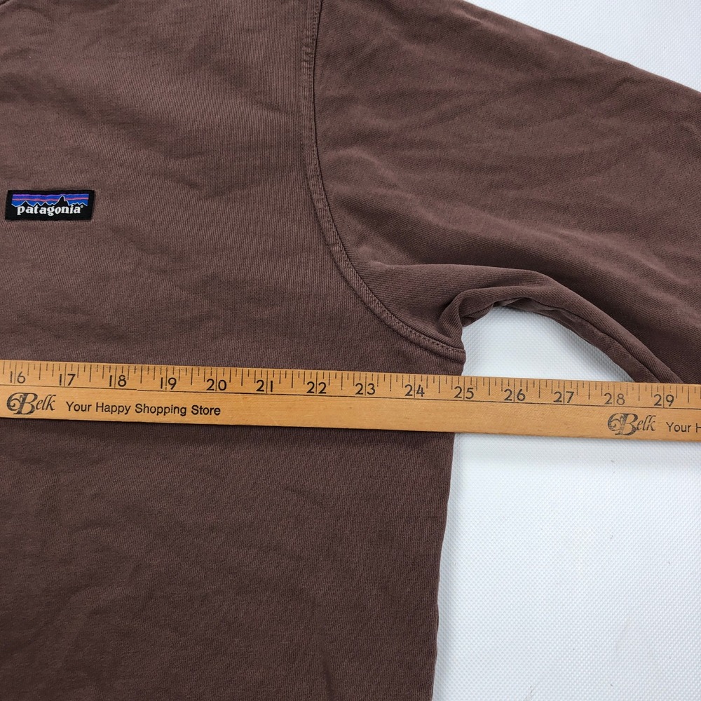 Patagonia Regenerative Crewneck Sweatshirt Dusky Brown Organic Cotton XL 26346 - Picture 7 of 11